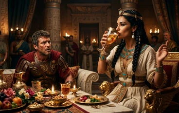  "رشفة الكبرياء: لؤلؤة كليوباترا"