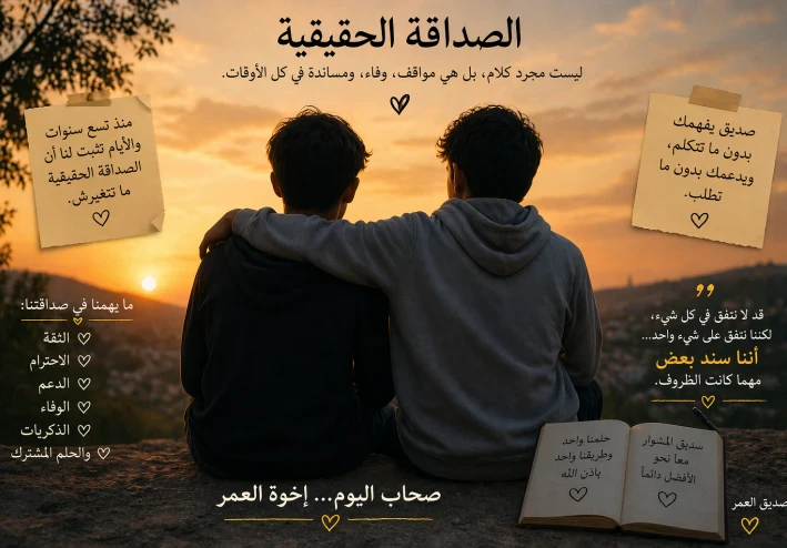 الصداقة الحقيقية: حكاية عمر لا تُكسر بين مصطفى وعبدالرحمن