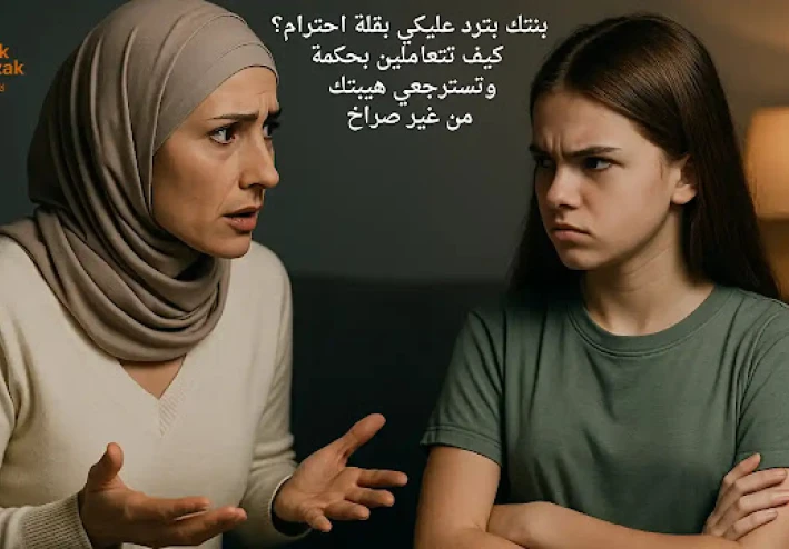 بنتك بترد عليكي بقلة احترام؟ كيف تتعاملين بحكمة وتسترجعي هيبتك من غير صراخ