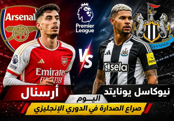 أرسنال ضد نيوكاسل يونايتد.. التشكيل الرسمي وموعد المباراة اليوم وصراع الصدارة في الدوري الإنجليزي
