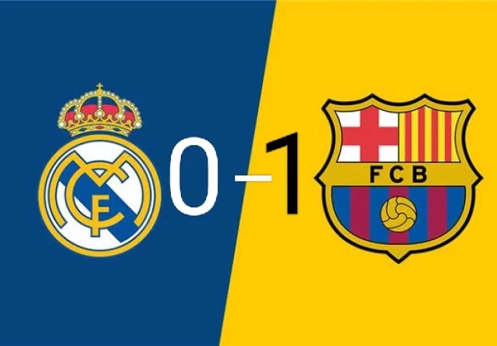 فوز برشلونة بهدف مقابل لاشيء ريال مدريد