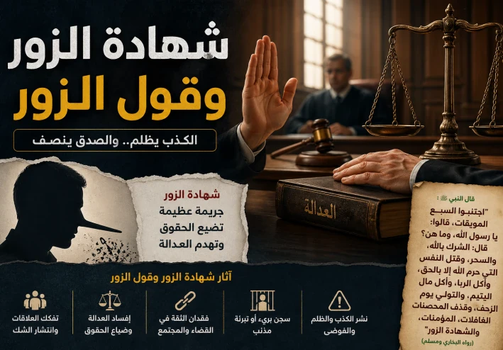 شهادة الزور وقول الزور
