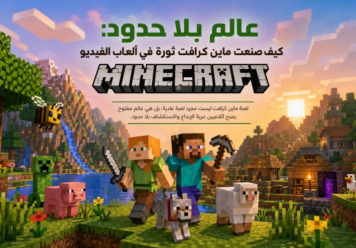 عالم بلا حدود: كيف صنعت Minecraft ثورة في ألعاب الفيديو