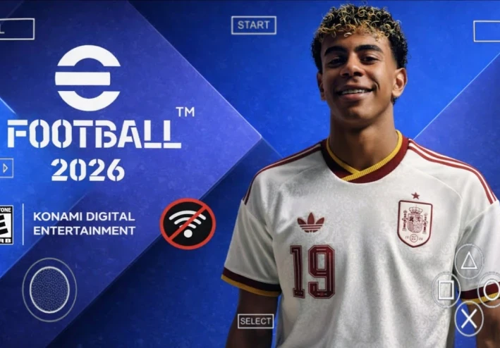 تحميل PES 2026 PPSSPP من ميديا فاير باخر الإنتقالات و الاطقم