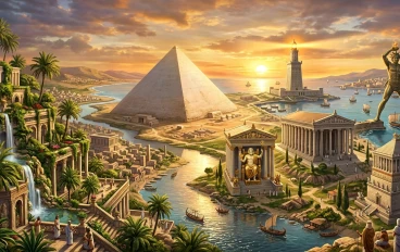 بصمة الخلود: جولة بين عجائب الدنيا السبع القديمة