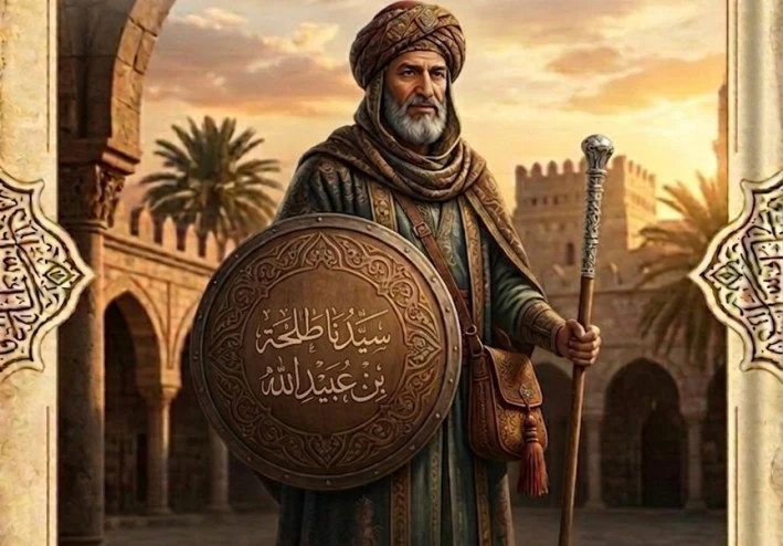 العشرة المبشرين بالجنة (٧) طلحة بن عبيد الله رضي الله عنه… سيرة بطلٍ جمع بين الشجاعة والجود وبُشِّر بالجنة