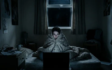 قصة نفسية مرعبة تعتمد على الغموض والتوتر، حيث يمتزج الواقع بالخيال تدريجيًا، ويبدأ البطل يفقد قدرته على التمييز بين ما هو حقيقي وما هو وهم.