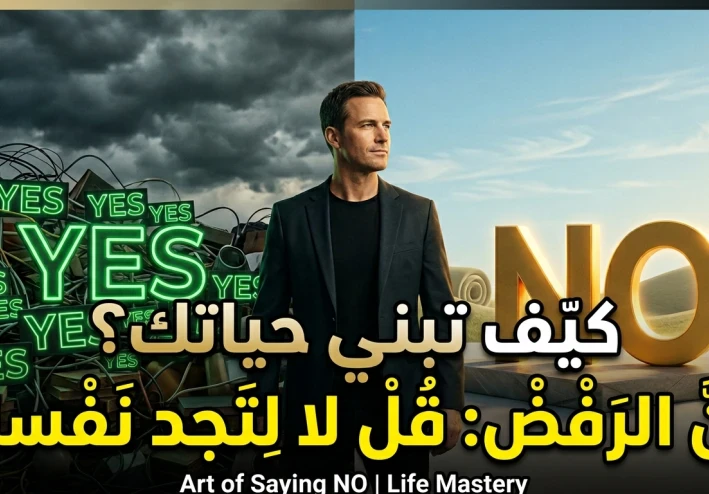 فن الرفض: كيف تبني حياتك بقول "لا" للأشياء الخطأ.