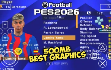 eFootball PES 2026 PPSSPP Android OFfline PS5 Camera Download