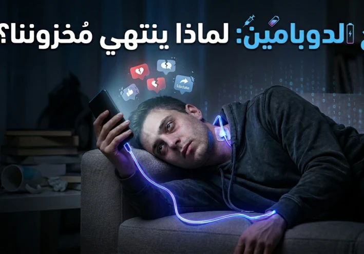 ​"فخ الدوبامين: لماذا نحن منهكون؟" 💉🔋 (يربط بين العلم والشعور اليومي بالتعب).