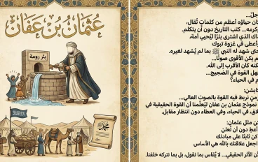 ✨ عثمان بن عفّان… حياءٌ غيّر وجه التاريخ ✨