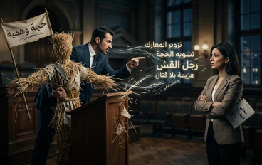 فن تزوير المعارك: كيف تُهزم في نقاش لم تخضه أصلاً؟ أسرار مغالطة "رجل القش" المرعبة