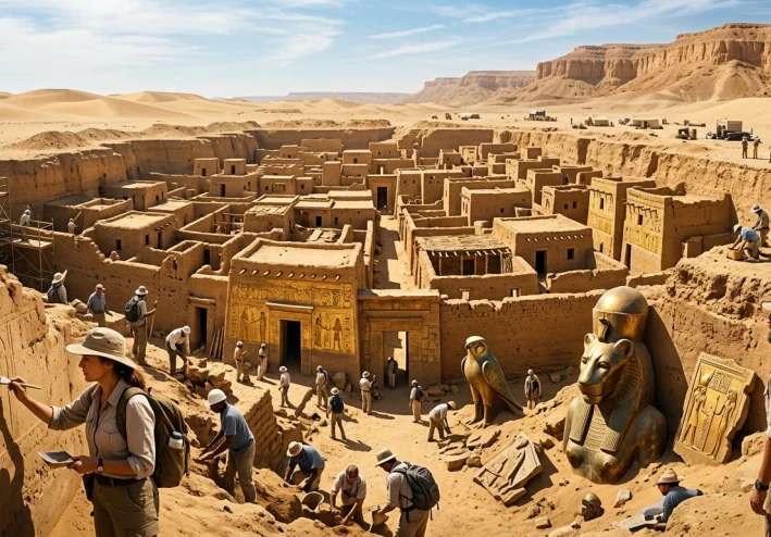 المدينة الذهبية المفقودة: سر الفراعنة الذي ظل مدفونًا 3000 سنة