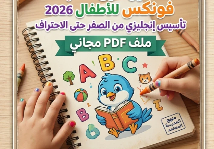 ❗تحميل أقوى مذكرة فونكس للأطفال 2026 PDF – تأسيس اللغة الإنجليزية من الصفر حتى الاحتراف بسهولة 🎯