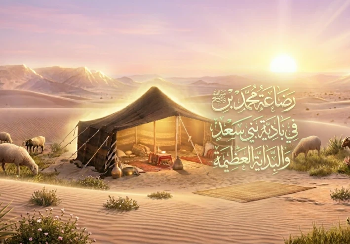 رضاعة محمد بن عبد الله صلى الله عليه وسلم في بادية بني سعد: البدايات المباركة التي صنعت أعظم شخصية في التاريخ