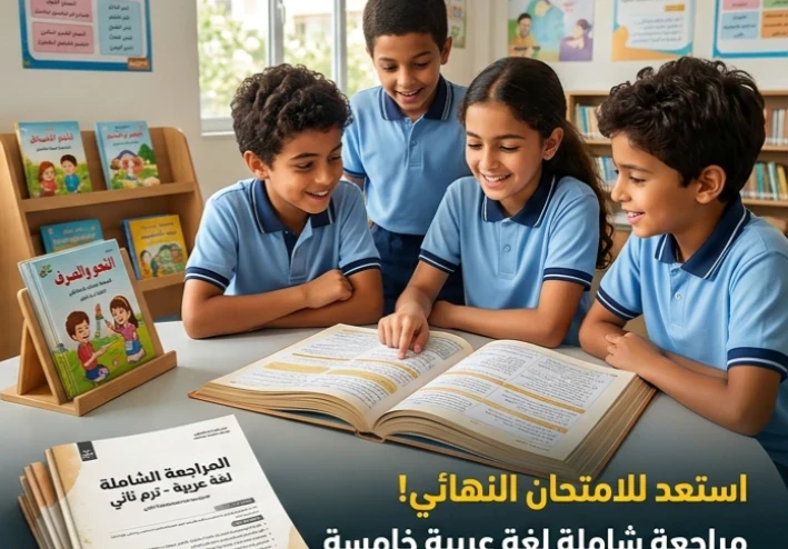 🔥 تحميل أقوى اختبارات اللغة العربية للصف الخامس الابتدائي ترم ثاني 2026 PDF بالإجابات | مراجعة نهائية تضمن لك التفوق