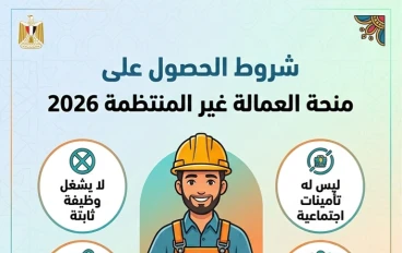 🔥 شروط الحصول على منحة العمالة غير المنتظمة 2026 ورابط التسجيل الرسمي (فرصة لا تعوض)