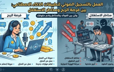 العمل بالتسجيل الصوتي لتطبيقات الذكاء الاصطناعي بين فرصة الربح ومخاطر الإستغلال