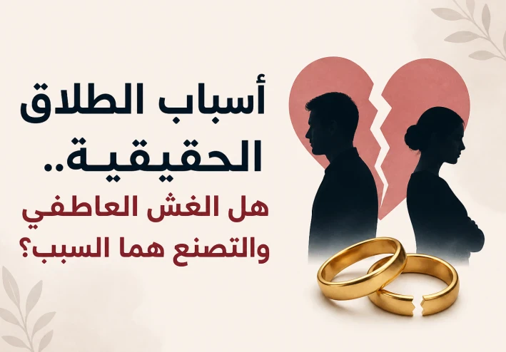 أسباب الطلاق الحقيقية.. هل الغش العاطفي والتصنع هما السبب؟