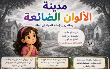 مدينة الألوان الضائعة: رحلة روح لإعادة الحياه  إلى العالم 🌈