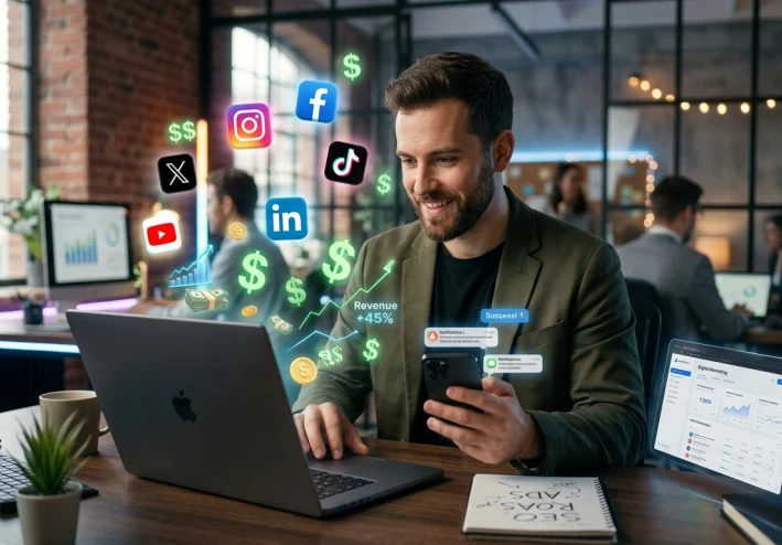 🧠 كيف تحصل على أول 5 عملاء في إدارة السوشيال ميديا خلال 7 أيام فقط؟ 💰🚀