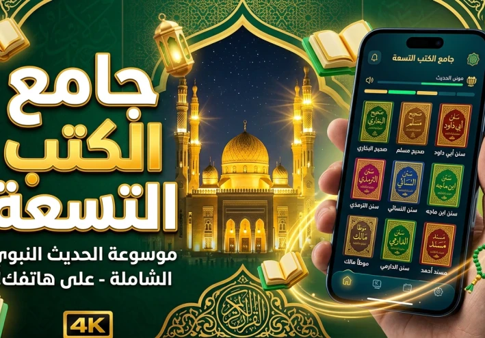 تطبيق جامع الكتب التسعة: مكتبة الحديث النبوي الشاملة في هاتفك