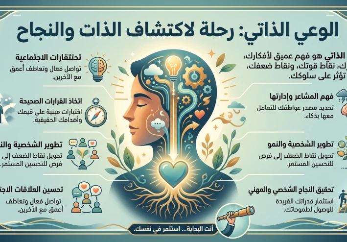 🌟 الوعي الذاتي: مفتاح فهم النفس وتطوير الحياة 🌟