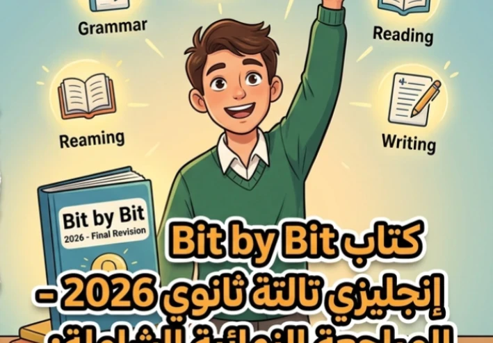 ☑️ حمل الآن أقوى مراجعة نهائية Bit by Bit إنجليزي تالتة ثانوي 2026 PDF (شاملة كل الامتحان)