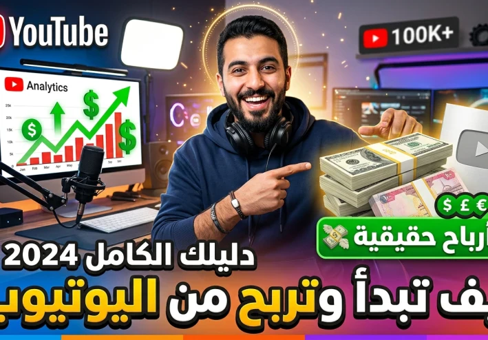 الربح من اليوتيوب: دليلك الشامل لتحويل شغفك إلى دخل