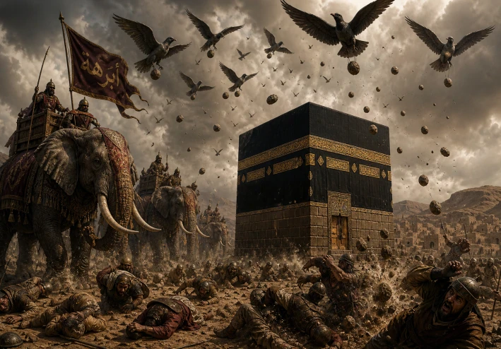 عام الفيل: حين دافع الله عن بيته وأهلك جيش أبرهة