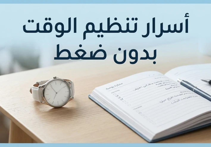أسرار تنظيم الوقت بدون ضغط