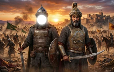 أعظم قادة الحروب في التاريخ الإسلامي : خالد بن الوليد - سيف الله المسلول ، السلطان الناصر صلاح الدين الايوبي - قاهر الصليبيين 