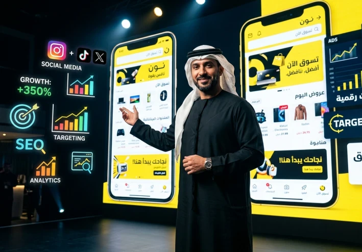التسويق الرقمي في نون بالسعودية والإمارات