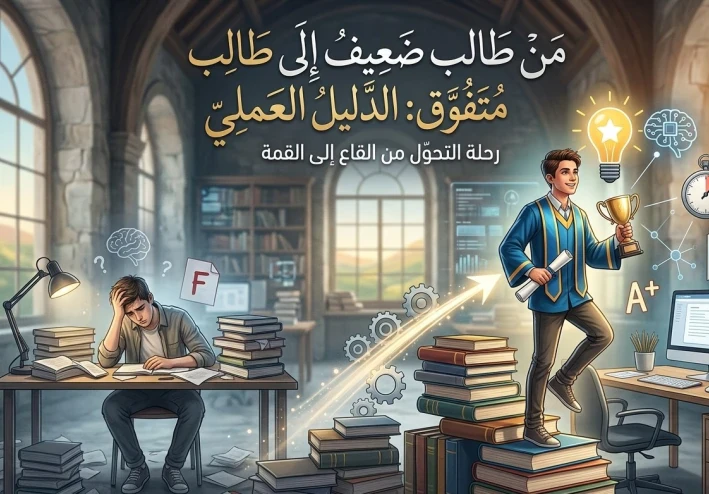 كيف تتحول من طالب ضعيف إلى طالب متفوق وقوي: خطة ثلاثين يوماً مجربة
