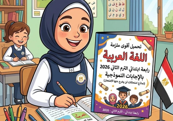 📥 تحميل أقوى ملزمة اختبارات اللغة العربية رابعة ابتدائي الترم الثاني 2026 PDF بالإجابات النموذجية (نماذج امتحانات متوقعة بنسبة 100%)