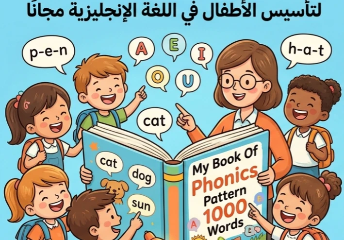 📘 تحميل كتاب My Book Of Phonics Pattern (1000 Words) PDF مجانًا لتأسيس الأطفال في اللغة الإنجليزية بطريقة سهلة وممتعة