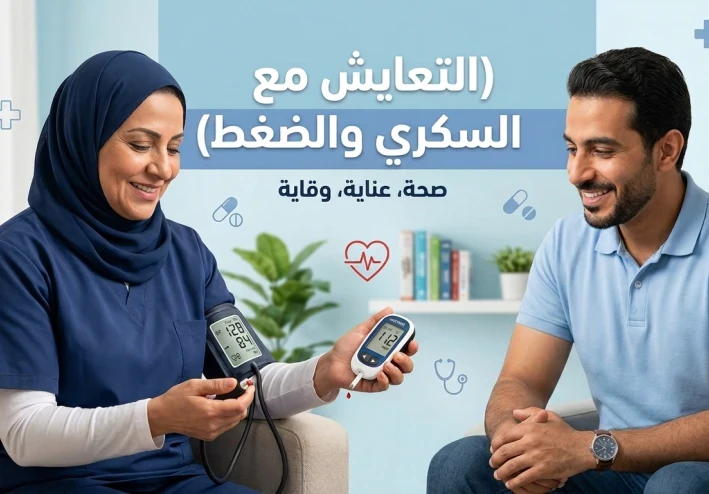 التعايش مع مرض السكري وضغط الدم: دليل عملي لحياة صحية ومستقرة