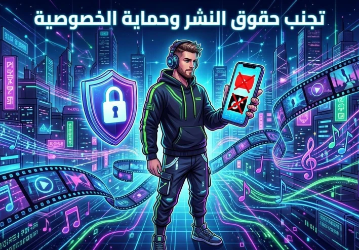 السوشيال ميديا كيف تتجنب حقوق الطبع والنشر وتحمي خصوصيتك 2026 🛡️🚫