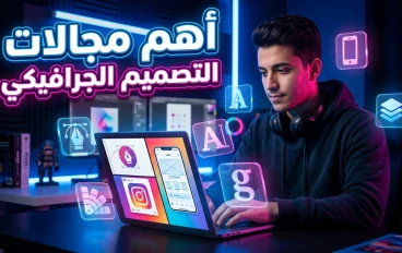 تعرف علي أهم مجالات التصميم الجرافيكي 📢🎬