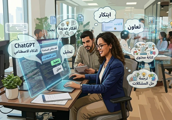 كيف يساعد ChatGPT في تطوير العمل وزيادة الإنتاجية داخل الشركات