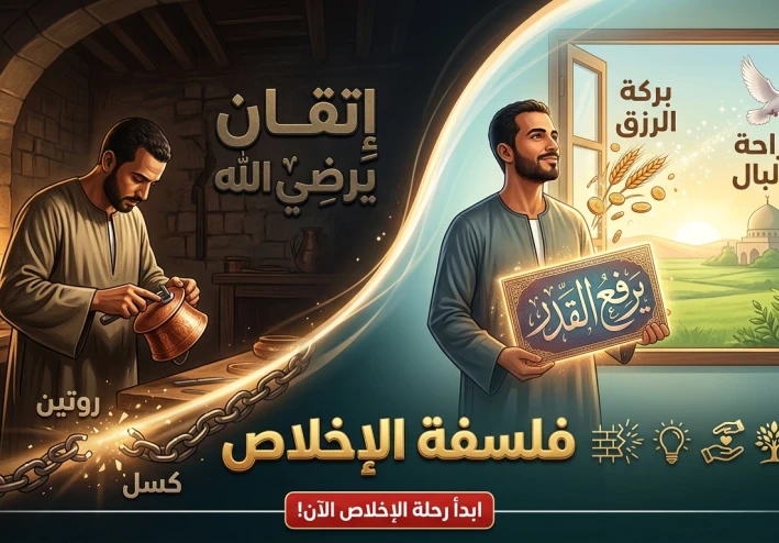 "إتقان يرضي الله ويرفع القدر: فلسفة الإخلاص وأثرها في بركة الرزق وراحة البال"