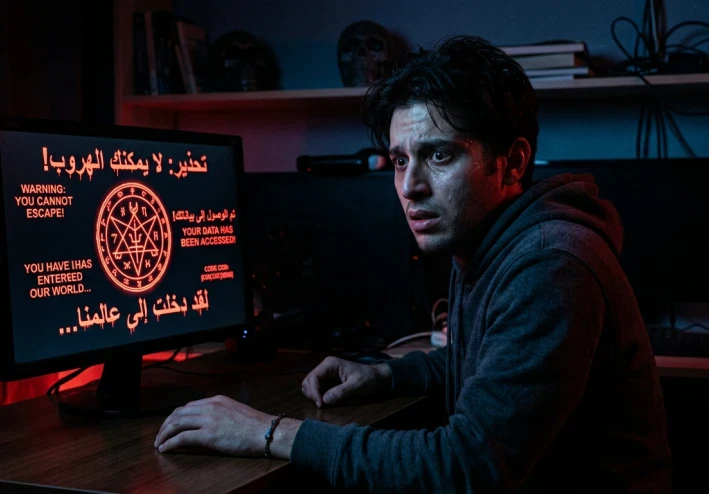 “همسة من الدارك ويب: عندما يتحول الفضول إلى كابوس”