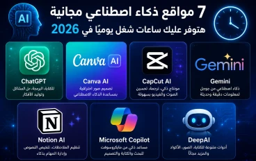 أفضل 7 مواقع ذكاء اصطناعي مجانية ستوفر عليك ساعات من العمل يوميًا
