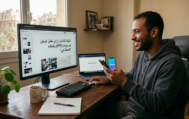 "وداعاً للتعب.. إزاي تعمل عرض PowerPoint احترافي في 3 دقائق بضغطة زر؟"