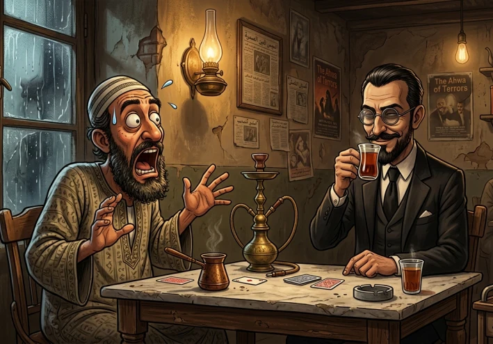 العفريت اللي طلب شاي”: الليلة الأكثر غرابة في قهوة عم عبده