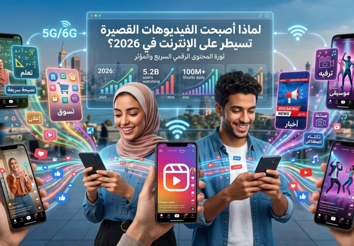 لماذا أصبحت الفيديوهات القصيرة تسيطر على الإنترنت في 2026؟