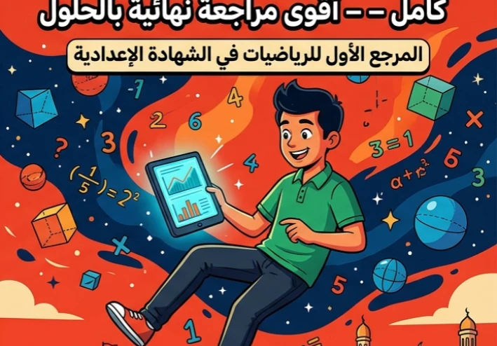 ❗تحميل ملحق الامتحانات المعاصر رياضة تالتة إعدادي 2026 ترم تاني PDF كامل – أقوى مراجعة نهائية بالحلول والنماذج المتوقعة