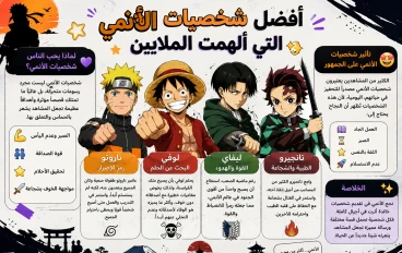 🎬 أفضل شخصيات الأنمي التي ألهمت الملايين 🌟🔥