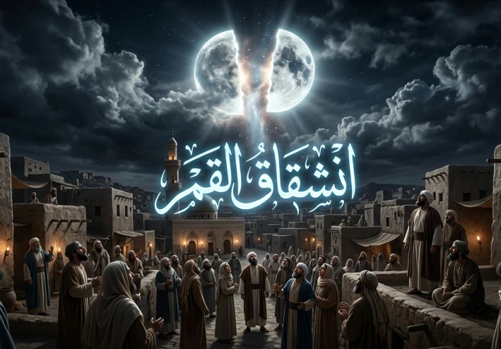 انشقاق القمر: المعجزة التي حيّرت العقول عبر التاريخ