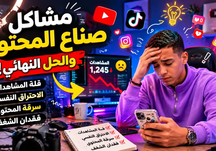 مشاكل صناع المحتوي وحلها